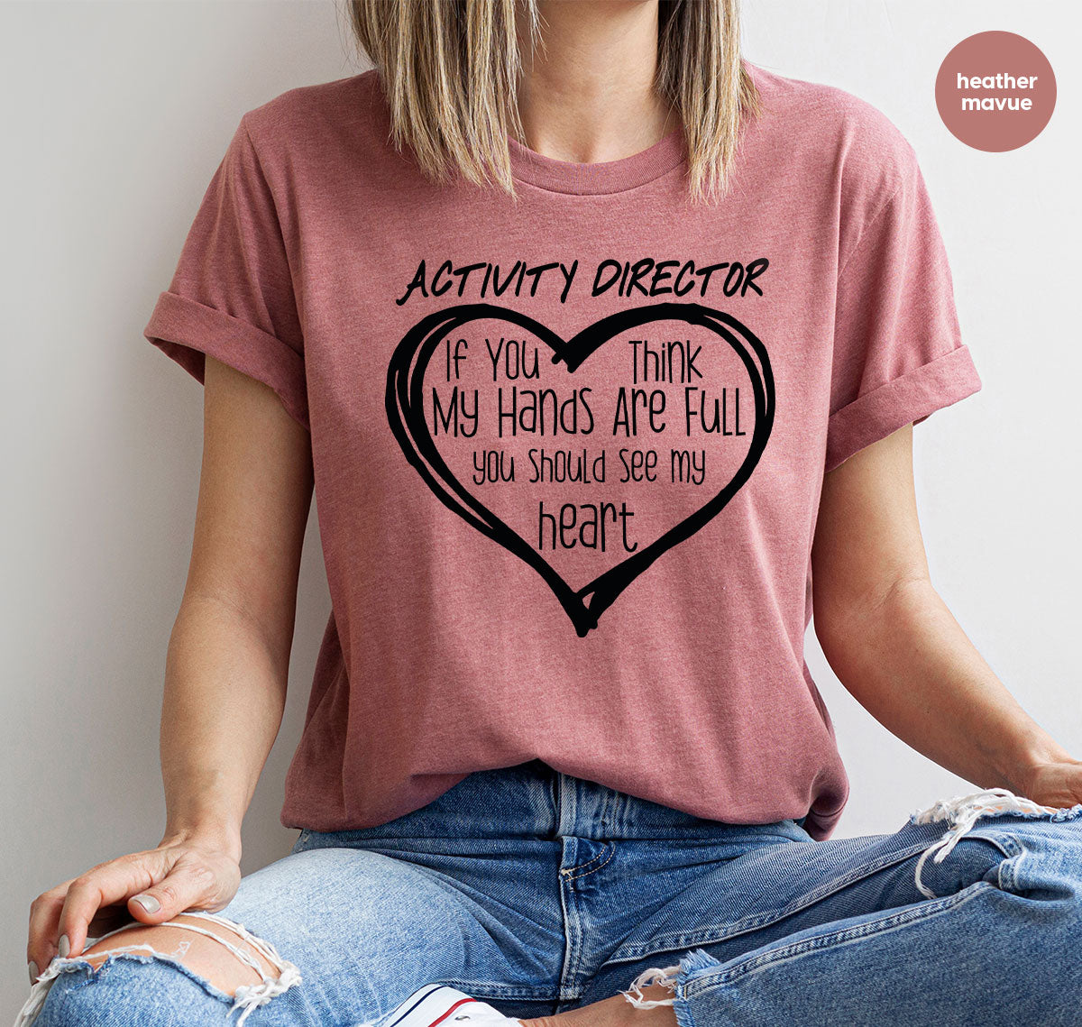 Activity Director Shirt, Love Heart Gift For Couples product image 29