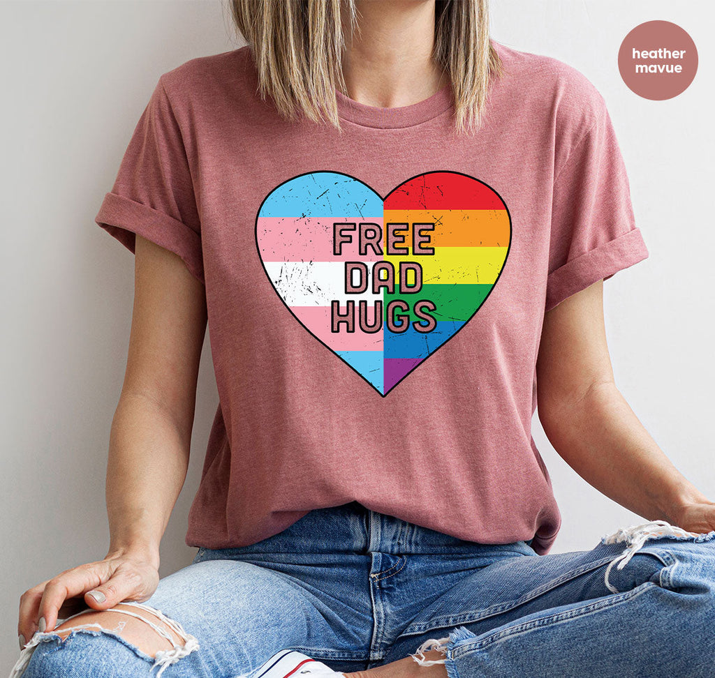 Free Dad Hugs Shirt, LGBT Pride T-Shirt product image 43