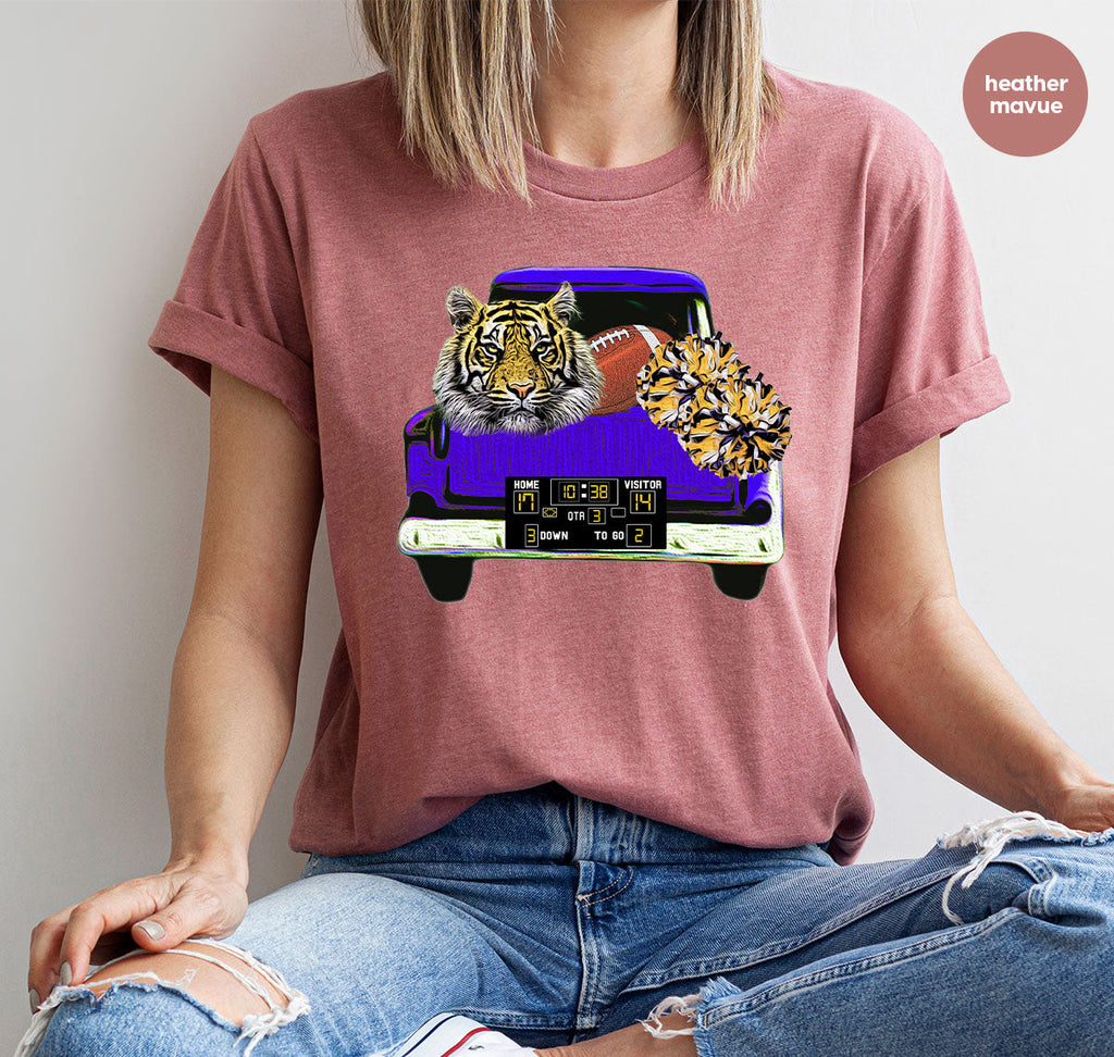 Football Truck Shirt, Tiger Graphic Tees, Mom TShirt, Gifts product image 55