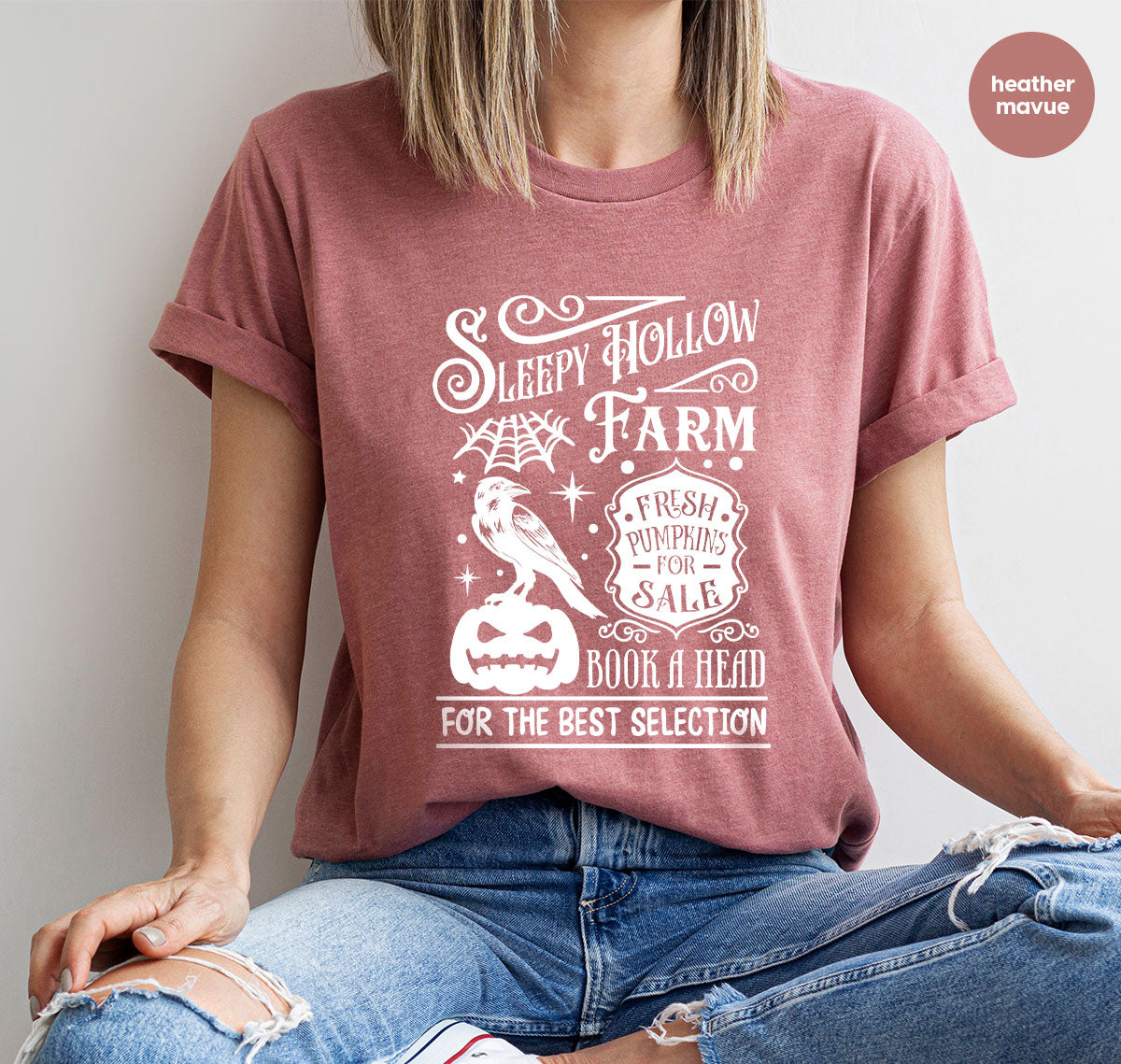 Halloween Sweatshirt, Farmer Outfit, Pumpkin Shirt, Spooky product image 98