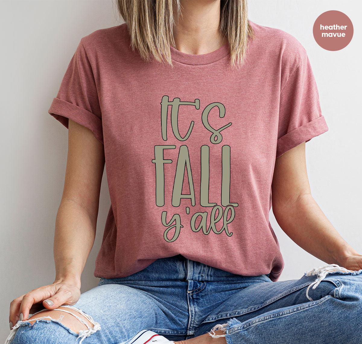 Fall Crewneck Sweatshirt, Its Yall T-Shirt, Gifts, for Her product image 99