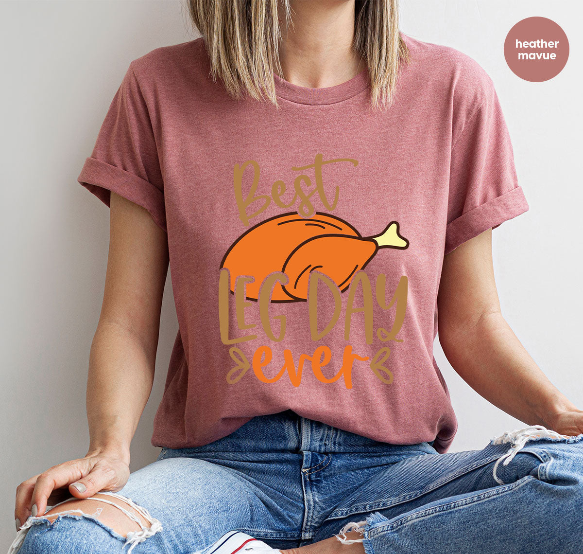 Funny Thanksgiving Shirts, Turkey Graphic Tees, Fall product image 36