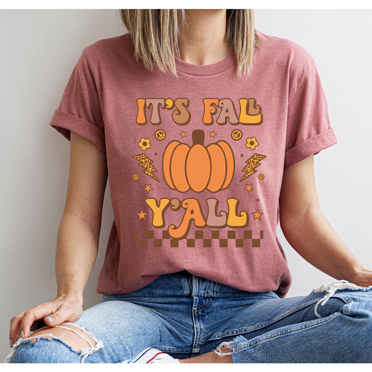 Halloween Fall Shirt, It's Y'Fall T-Shirt, Hoodie, Long product image 22