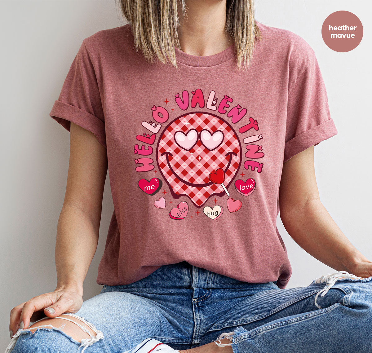Hello Valentine Shirt, Valentine's Day Love Gift for My product image 26