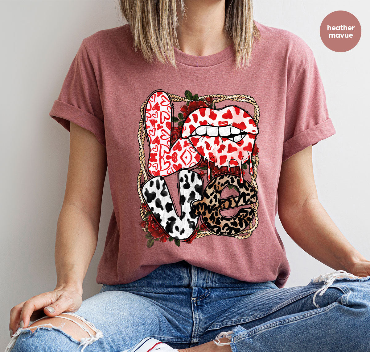Love Shirt, Lovers Gift, Cool Valentine's Day T-Shirt product image 42