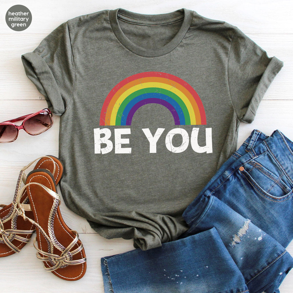 Rainbow T-Shirt, Be You Shirt, LGBT Pride product image 39
