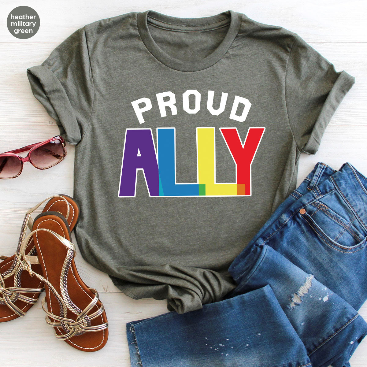 Proud Ally Shirt, LGBT T-Shirt, Tee product image 45