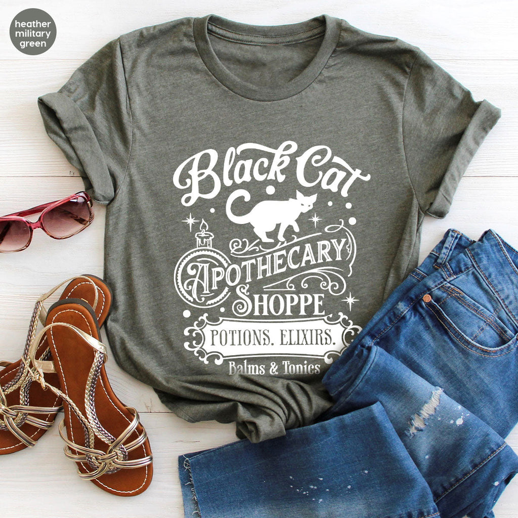 Halloween Party T-Shirt, Spooky Sweatshirt, Gifts, Cat product image 21