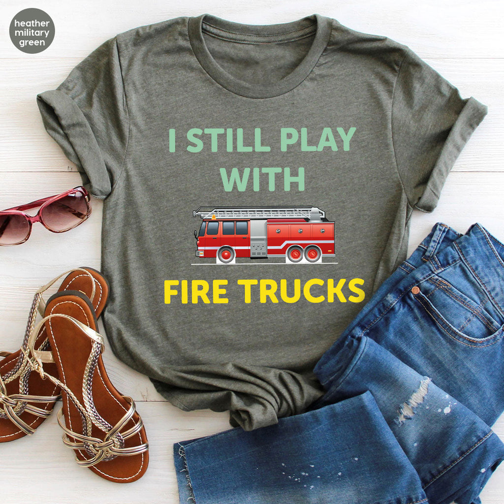Fire Truck Shirt, Funny Fighter T-Shirt, Fireman Tee product image 46