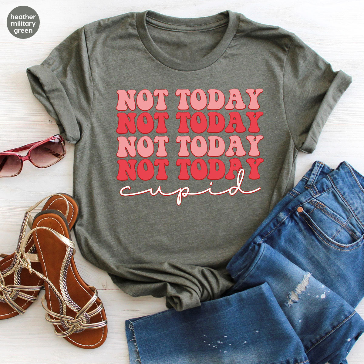 Not Today Shirt, Cupid T-Shirt, Cute Tee product image 3