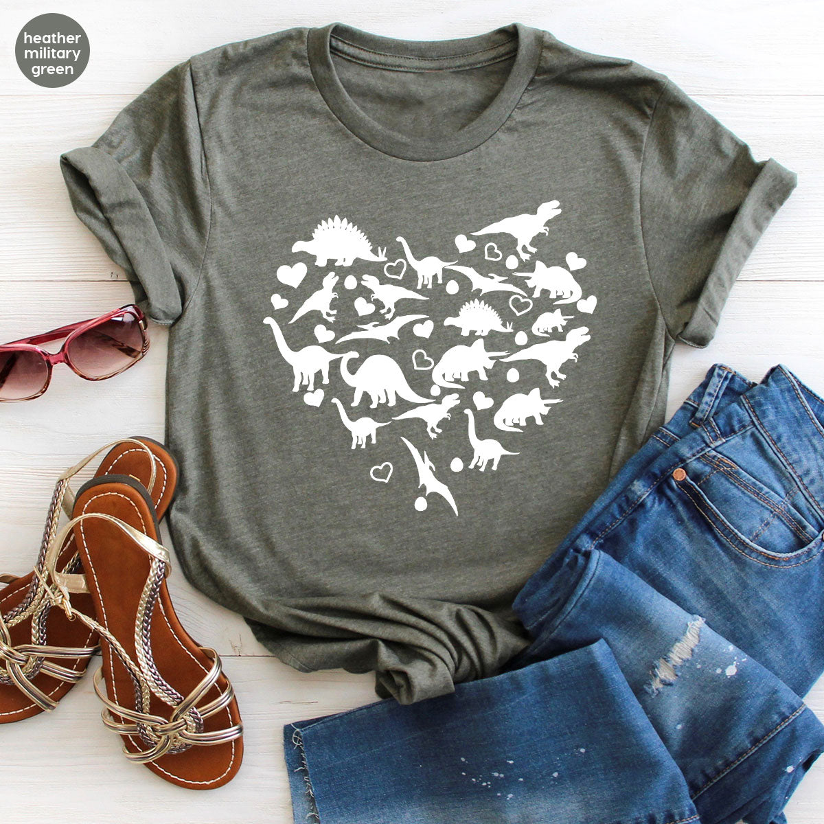 Dinosaur Shirt, Valentine T-Shirt, 2023 Gift product image 38