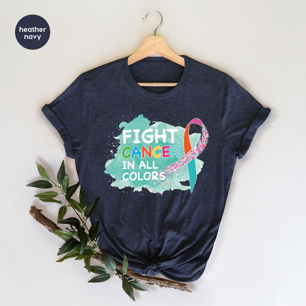 Fight Against Cancer Shirt, Warrior T-Shirt, With All Colors product image 37