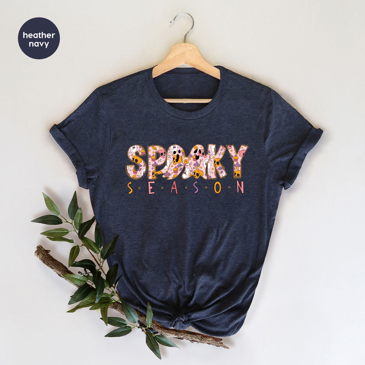 Ghost Graphic Tees, Cute Kid Halloween Shirt, Spooky product image 102