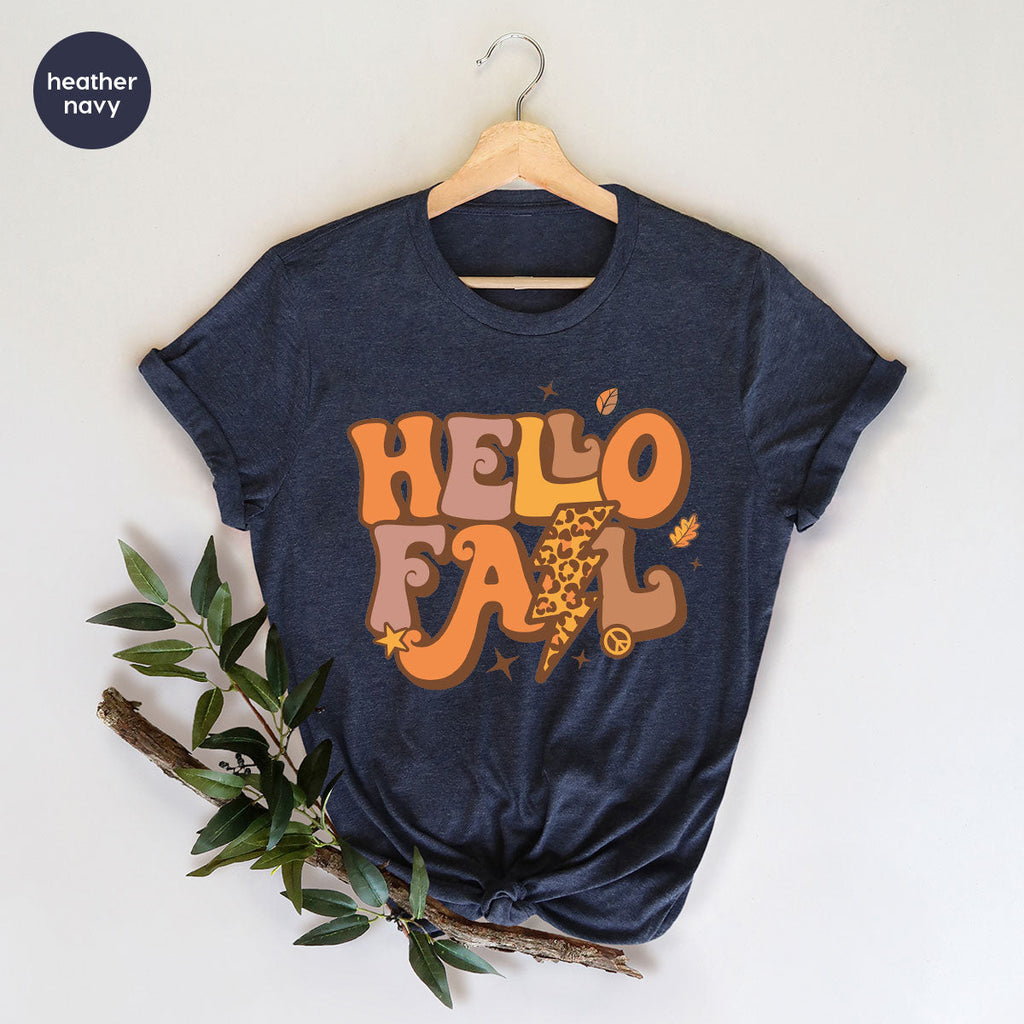 Hello Fall Shirt, Halloween T-Shirt, 2022 Hoodie, Long product image 29