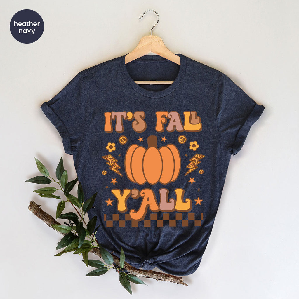 Halloween Fall Shirt, It's Y'Fall T-Shirt, Hoodie, Long product image 25