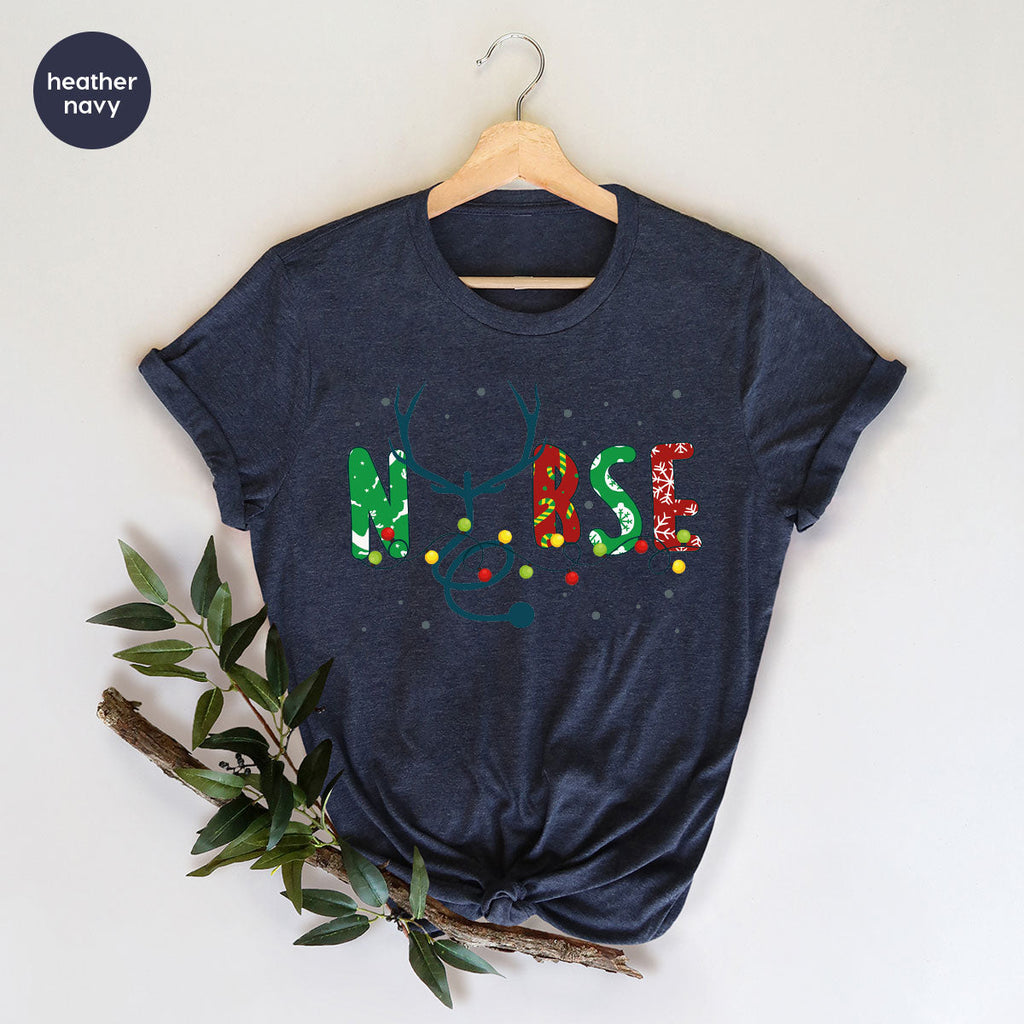 Christmas Nurse Shirt, Health Employee T-Shirt, Gift for product image 19