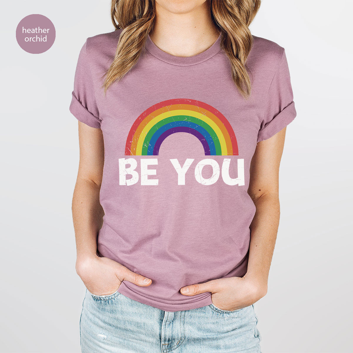 Rainbow T-Shirt, Be You Shirt, LGBT Pride product image 41