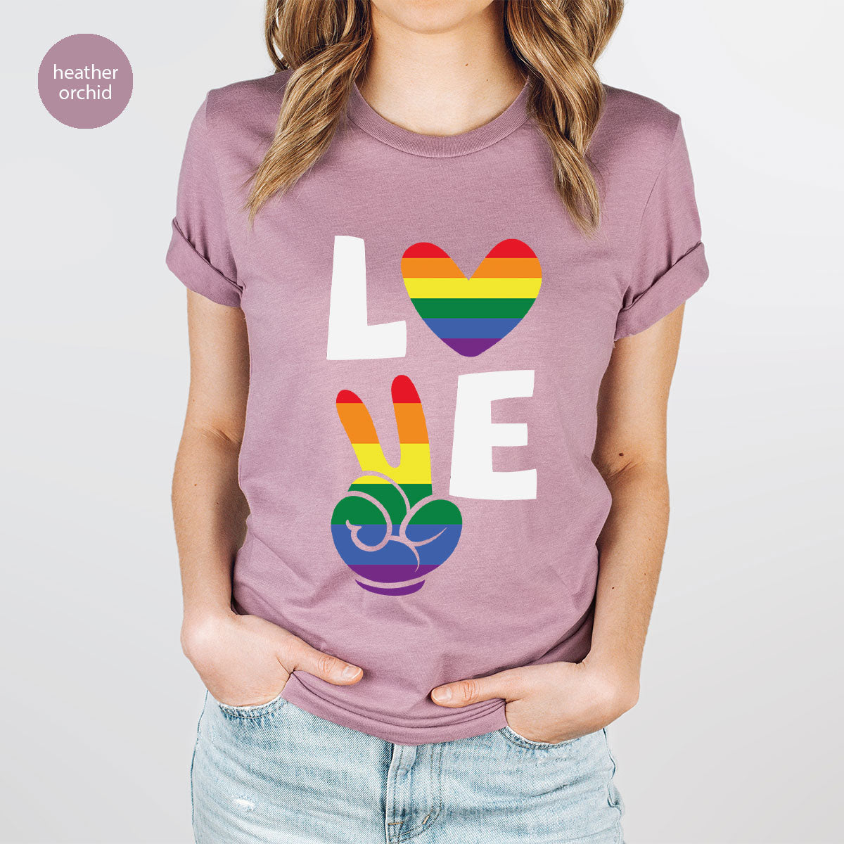 LGBT Love Shirt, Rainbow Glory T-Shirt, Pride Tee product image 47