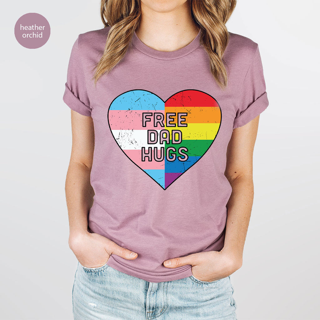 Free Dad Hugs Shirt, LGBT Pride T-Shirt product image 47