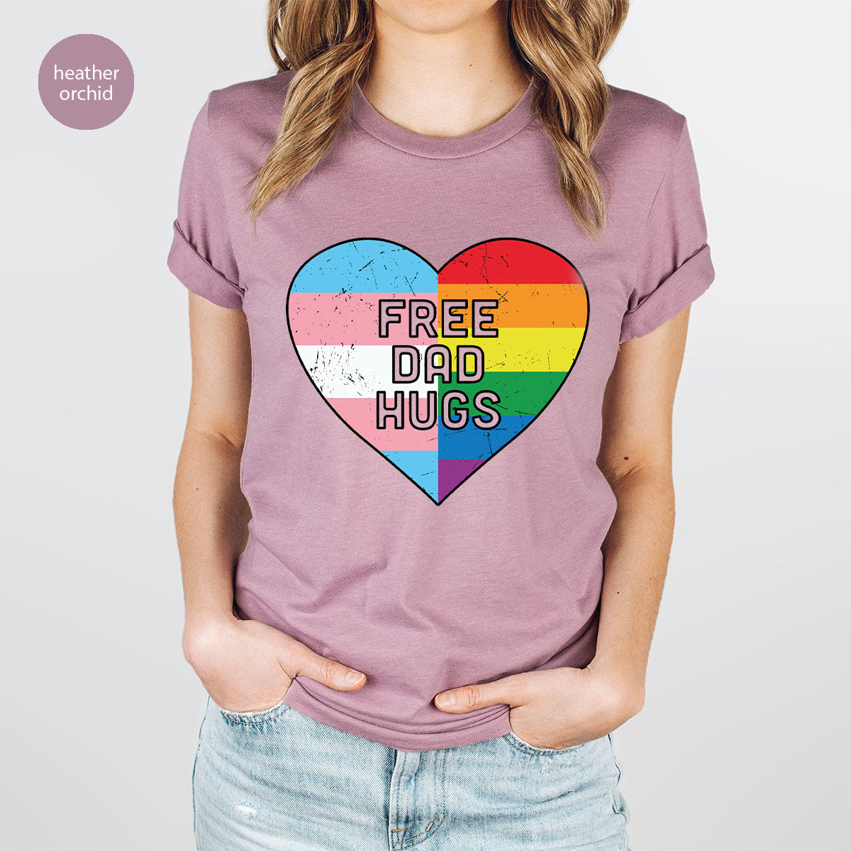 Free Dad Hugs Shirt, LGBT Pride T-Shirt product image 47