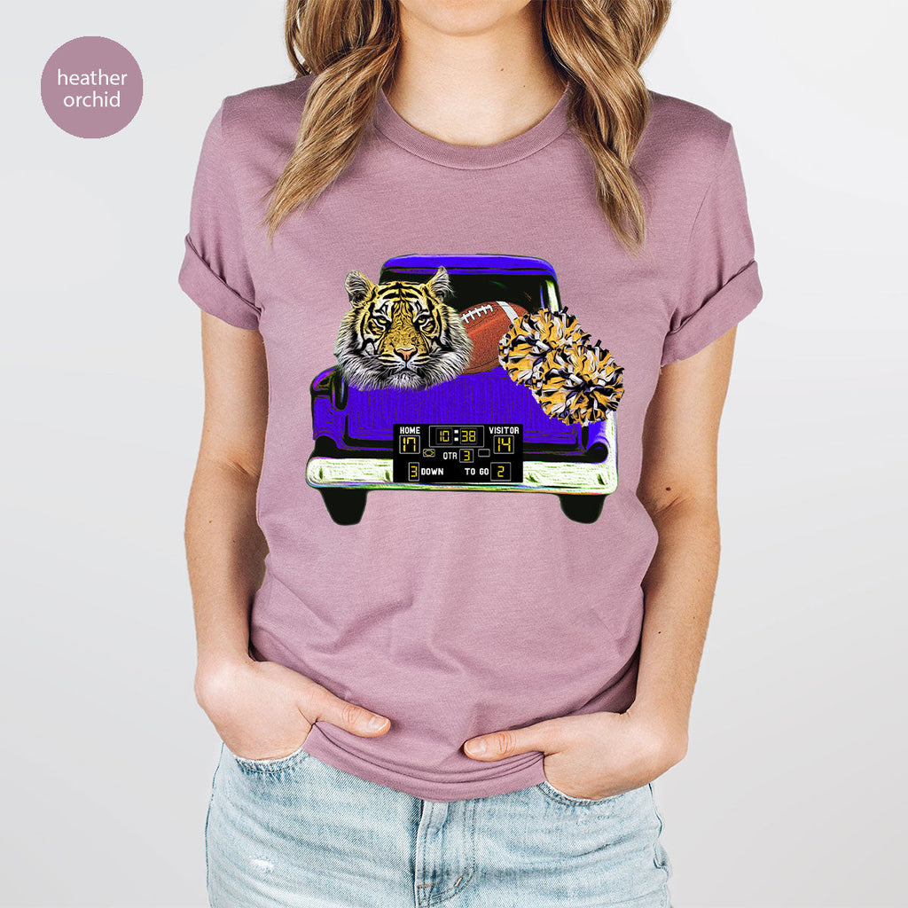 Football Truck Shirt, Tiger Graphic Tees, Mom TShirt, Gifts product image 60