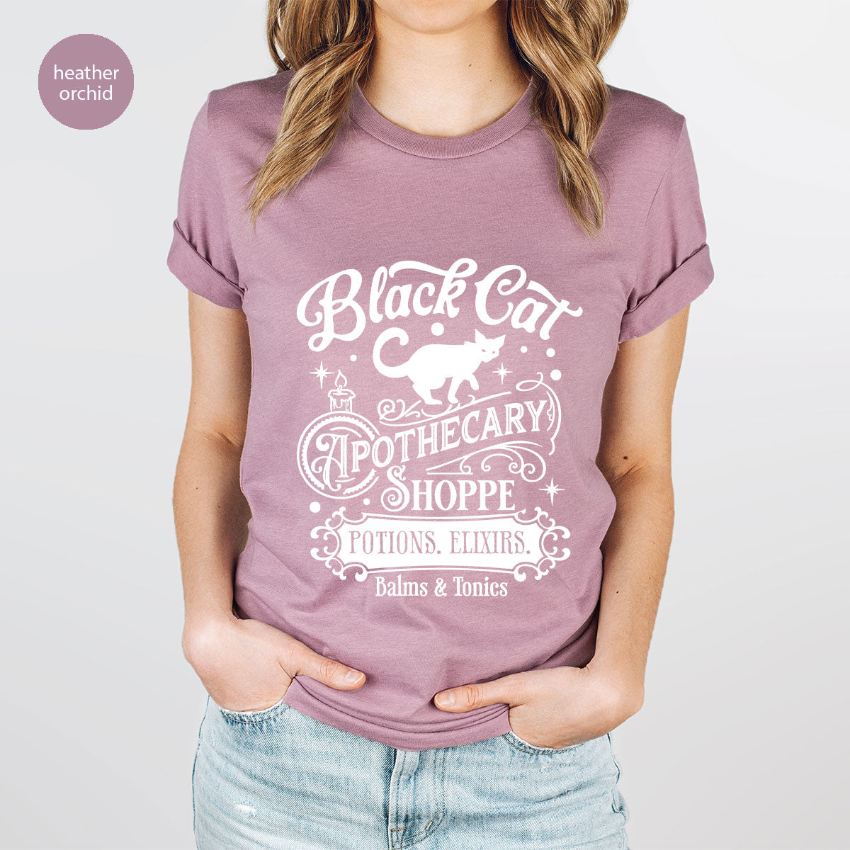 Halloween Party T-Shirt, Spooky Sweatshirt, Gifts, Cat product image 23