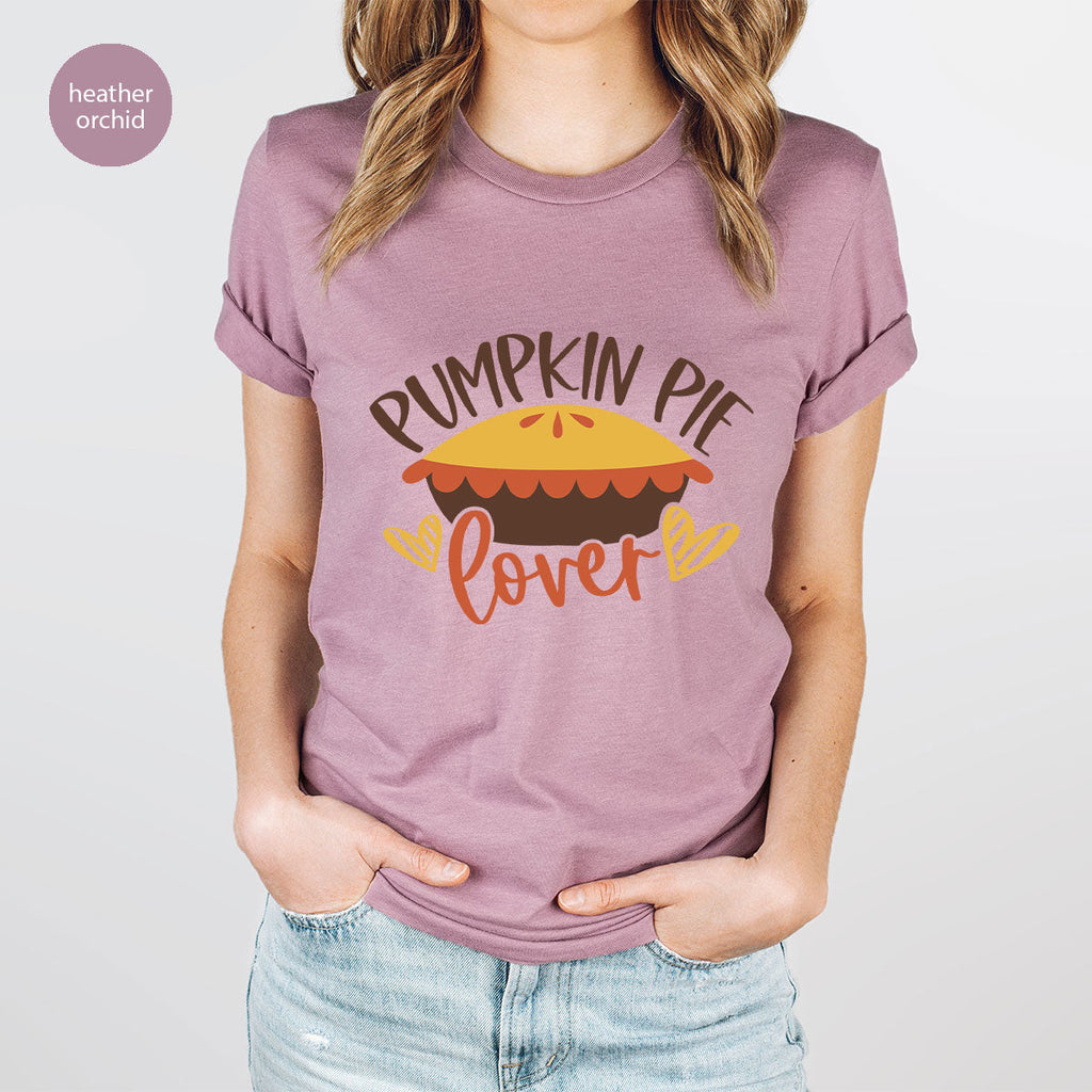 Kids Thanksgiving Shirts, Pumpkin Pie Graphic Tees, Gift product image 53