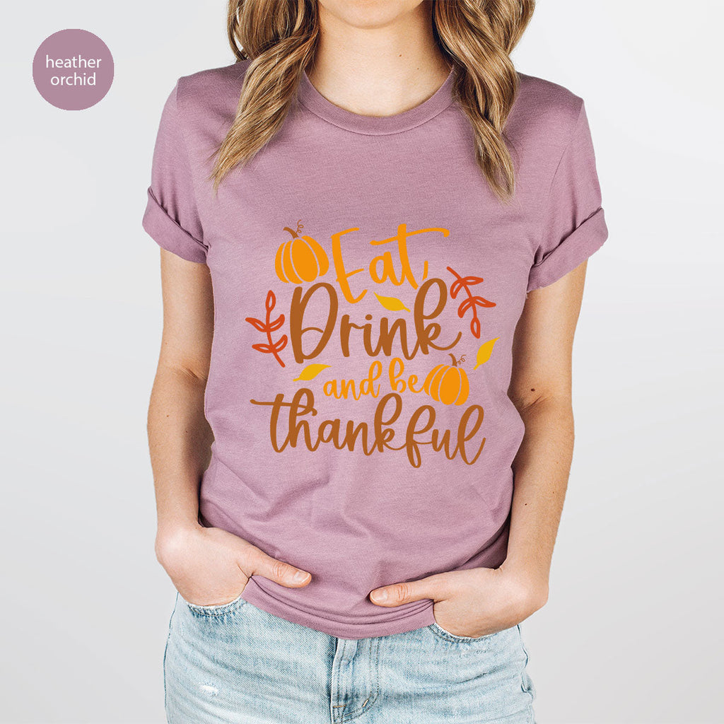 Cute Pumpkin T-Shirt, Fall Graphic Tees, Thankful Gifts product image 65