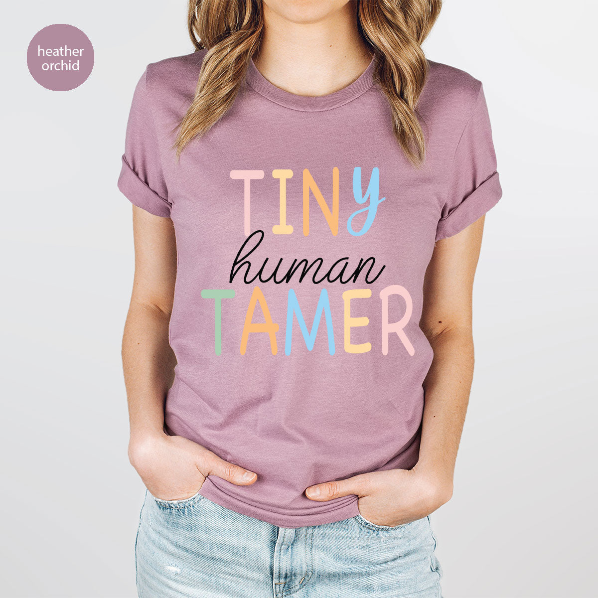 Teacher Shirt, Tiny Human Tamer, Kindergarten Preschool product image 124