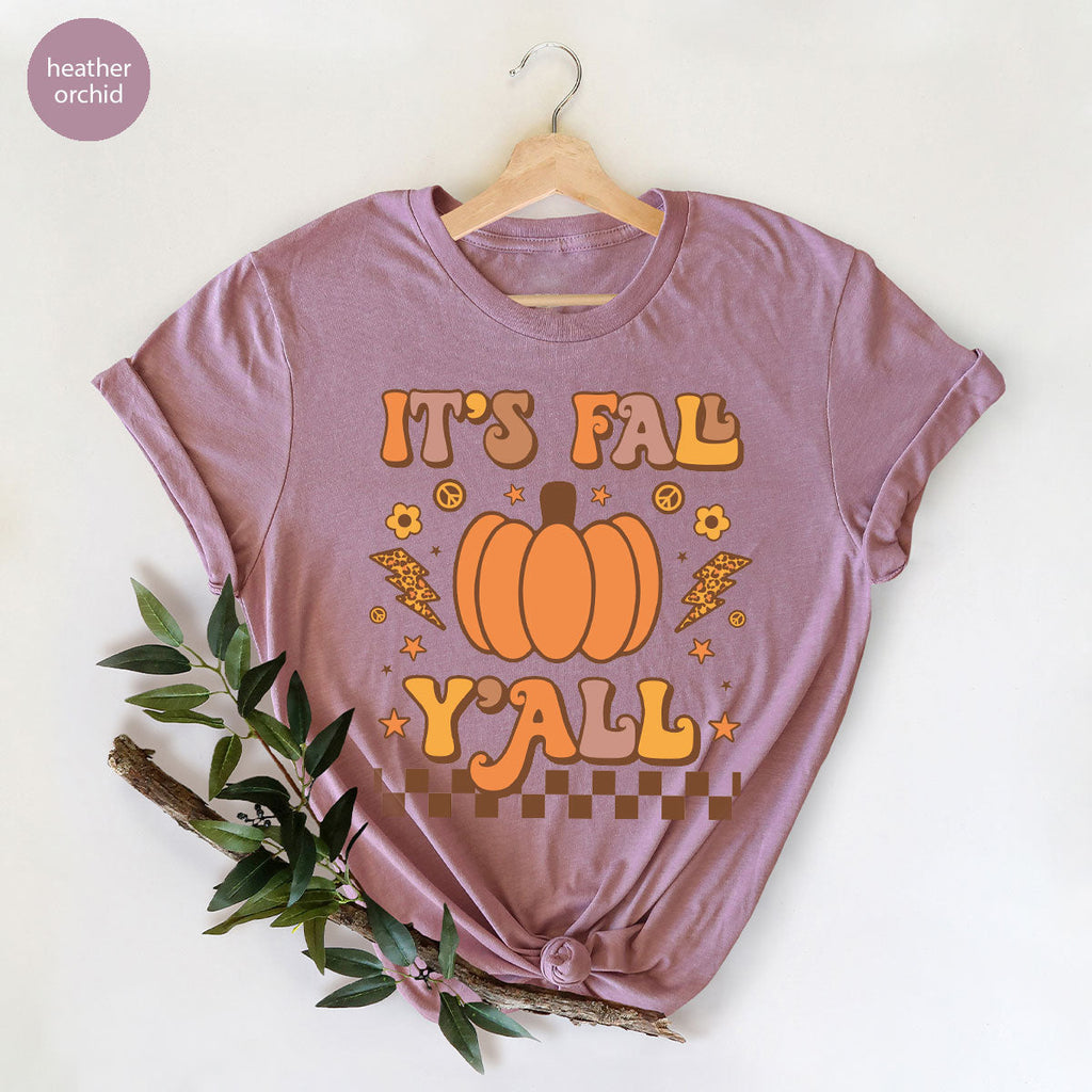 Halloween Fall Shirt, It's Y'Fall T-Shirt, Hoodie, Long product image 26