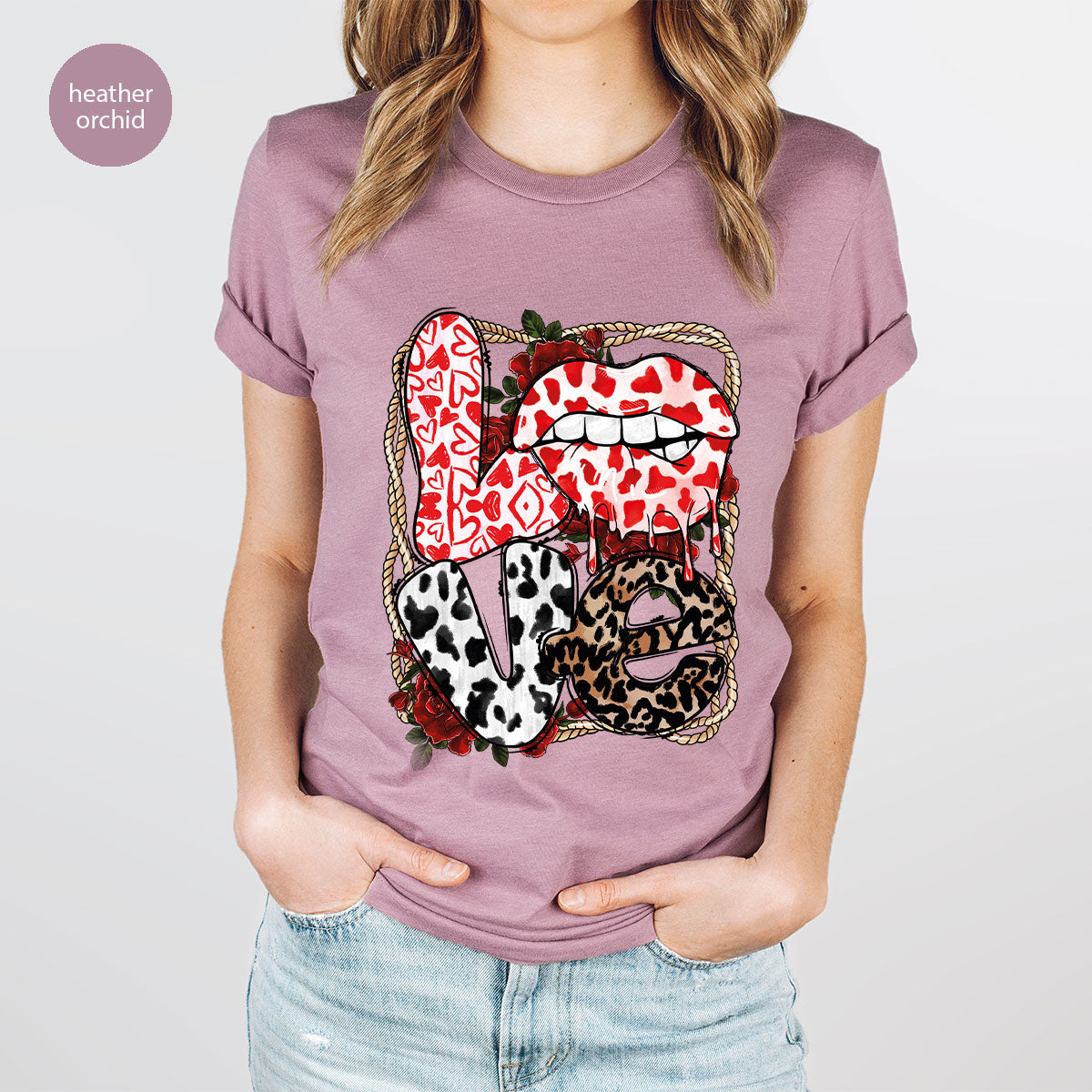 Love Shirt, Lovers Gift, Cool Valentine's Day T-Shirt product image 46
