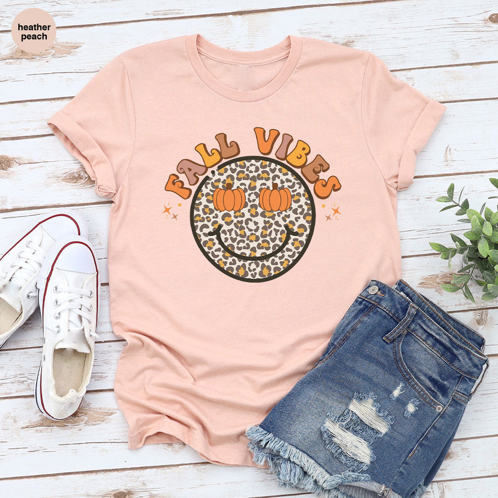 Fall Vibes Smile Shirt, 2022 T-Shirt, Funny Thanksgiving product image 23