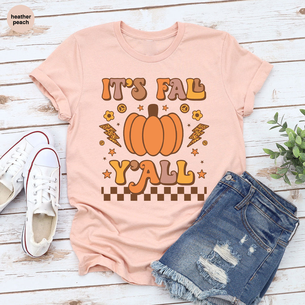 Halloween Fall Shirt, It's Y'Fall T-Shirt, Hoodie, Long product image 27