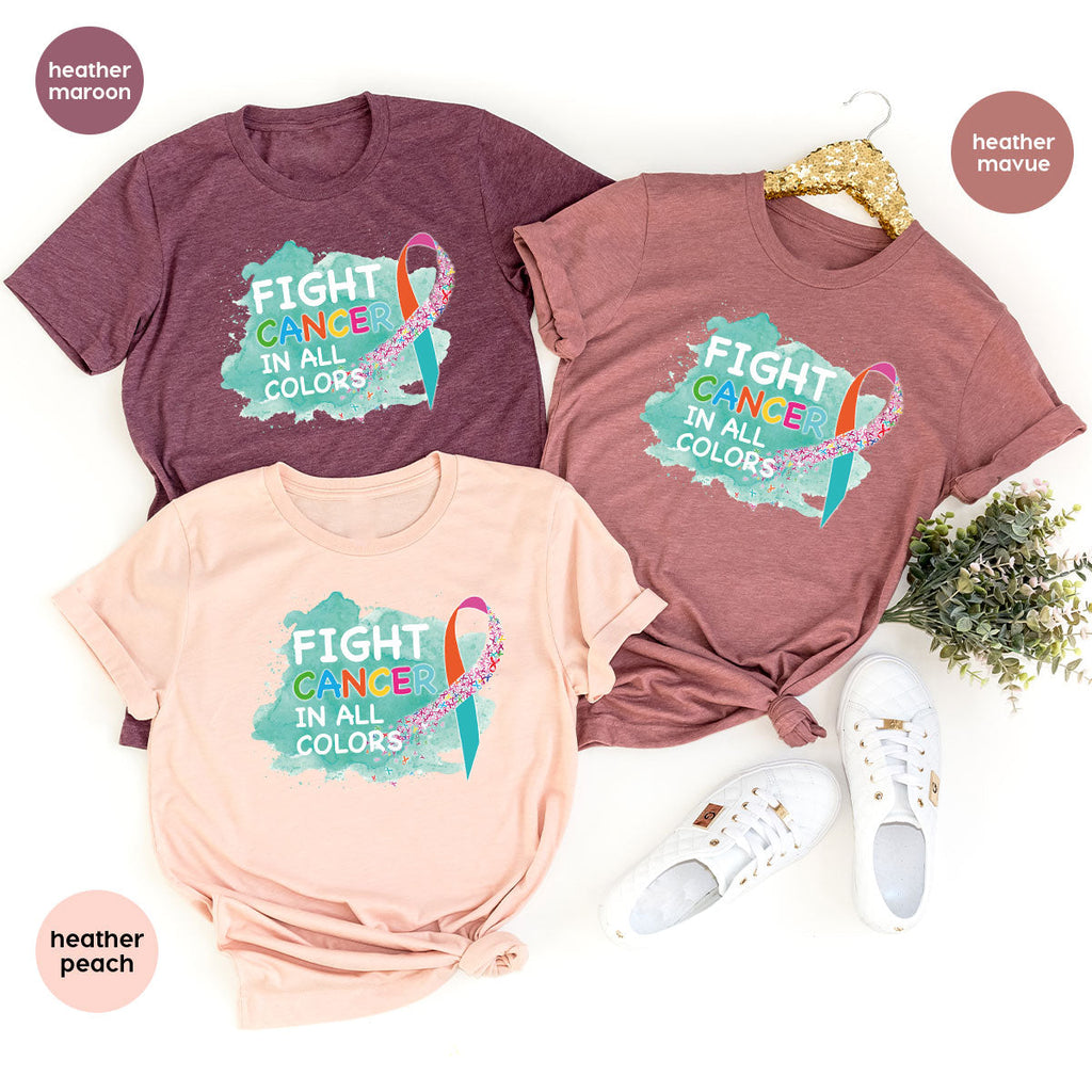 Fight Against Cancer Shirt, Warrior T-Shirt, With All Colors product image 39