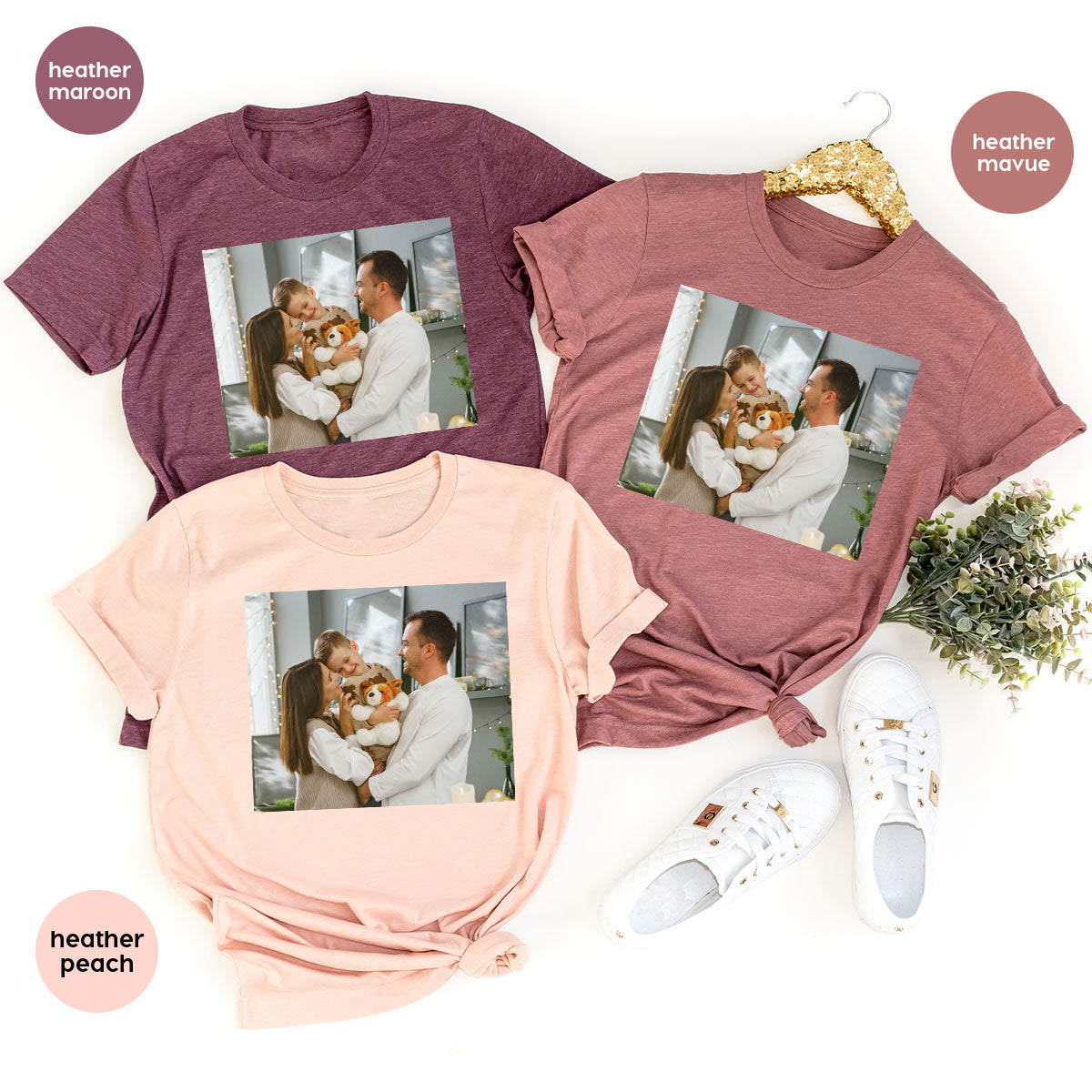 Custom Family T-Shirt, Customizable Photo Shirt, Baby Tee, product image 38