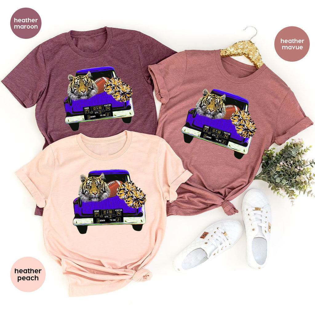 Football Truck Shirt, Tiger Graphic Tees, Mom TShirt, Gifts product image 61