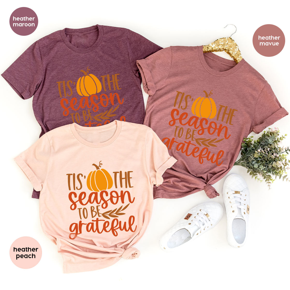 Fall T-Shirt, Autumn Crewneck Sweatshirt, Thanksgiving product image 105