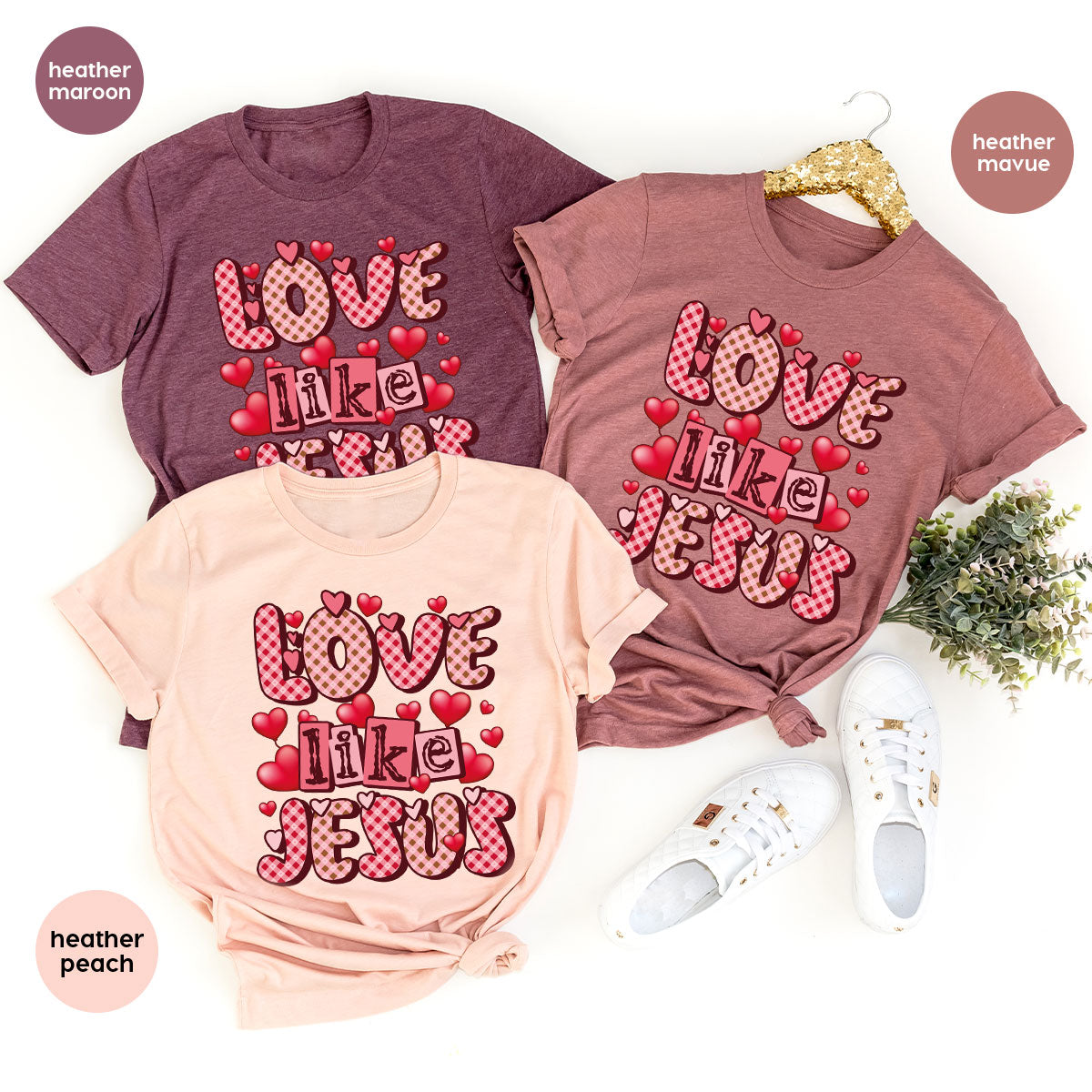 Love Like Jesus Shirt, Valentine's Day Best Gift for Lovers product image 47