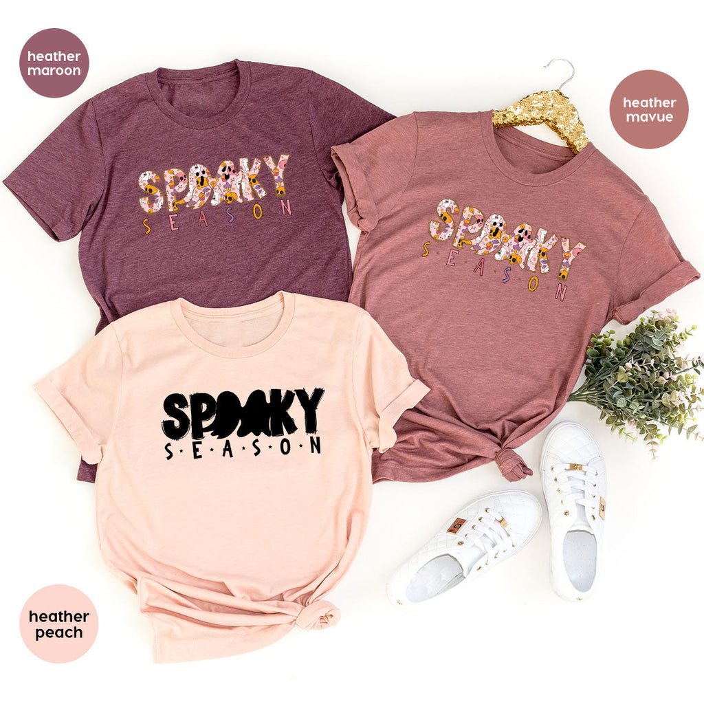 Ghost Graphic Tees, Cute Kid Halloween Shirt, Spooky product image 105
