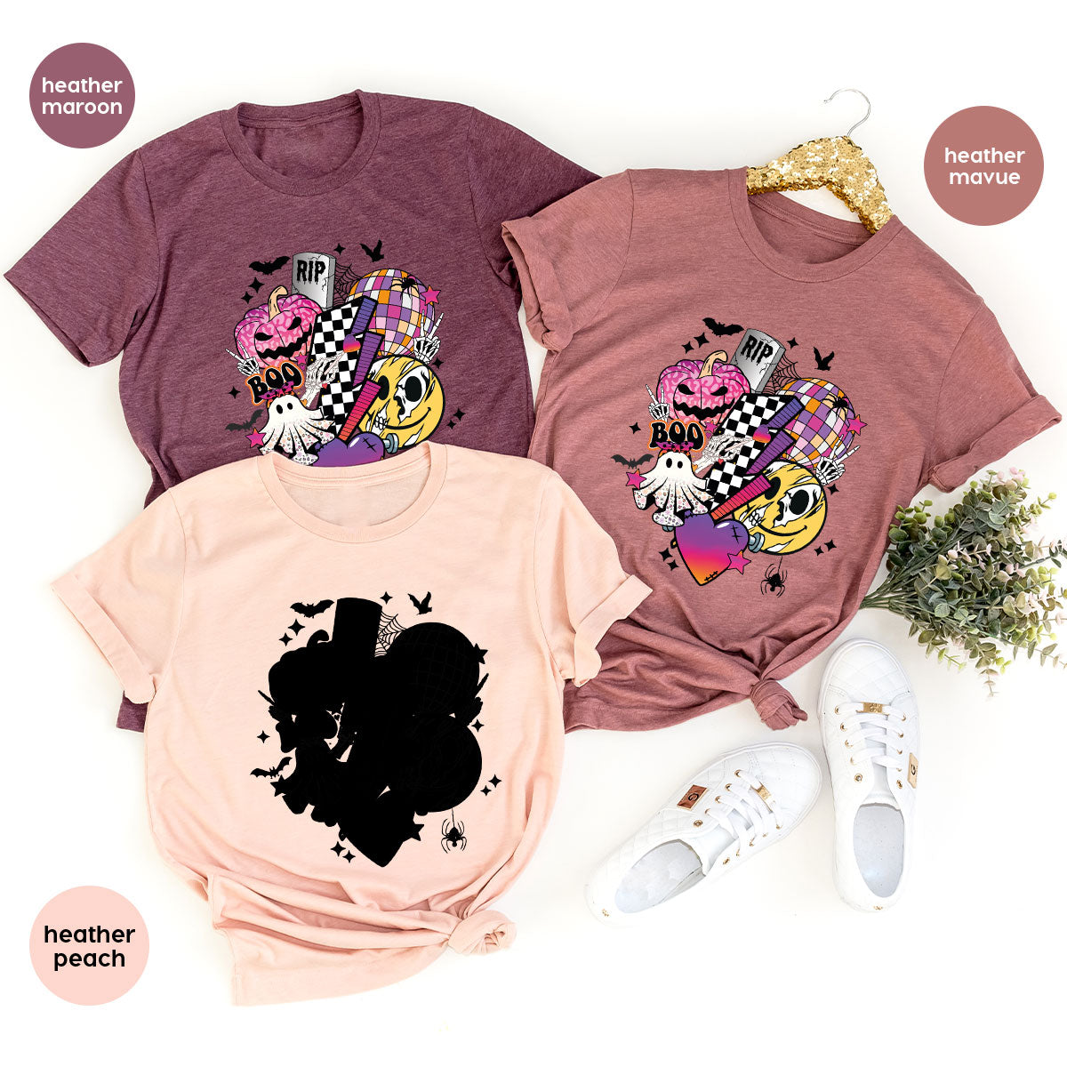 Retro Halloween Shirt, Spooky Pumpkin Cool Checkered Outfit product image 92