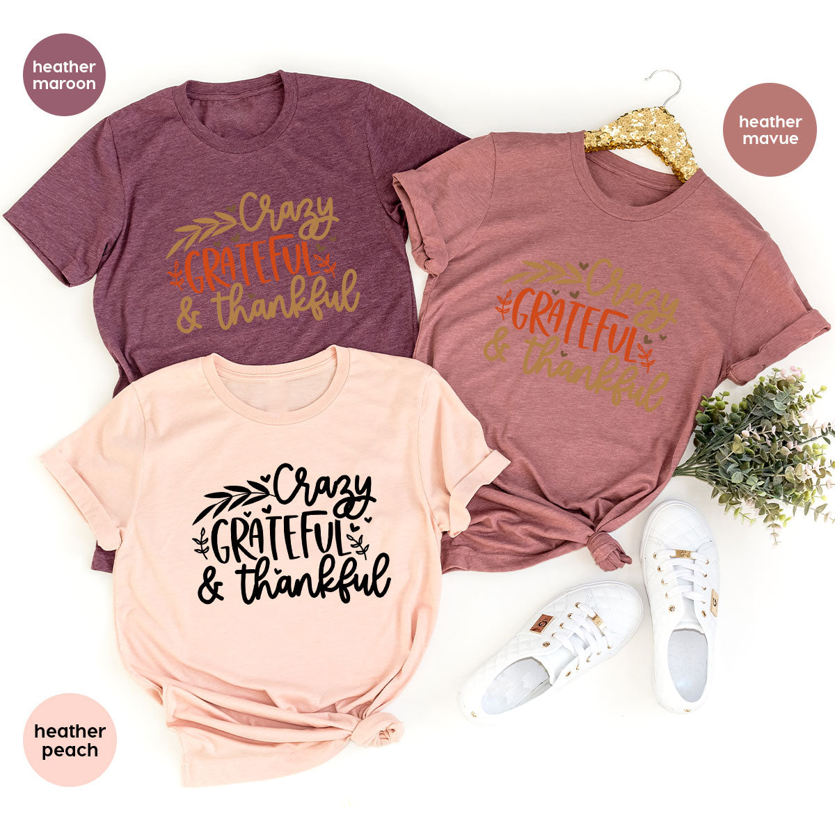Funny Fall T Shirt, Gift for Her, Crazy Grateful Thankful product image 61