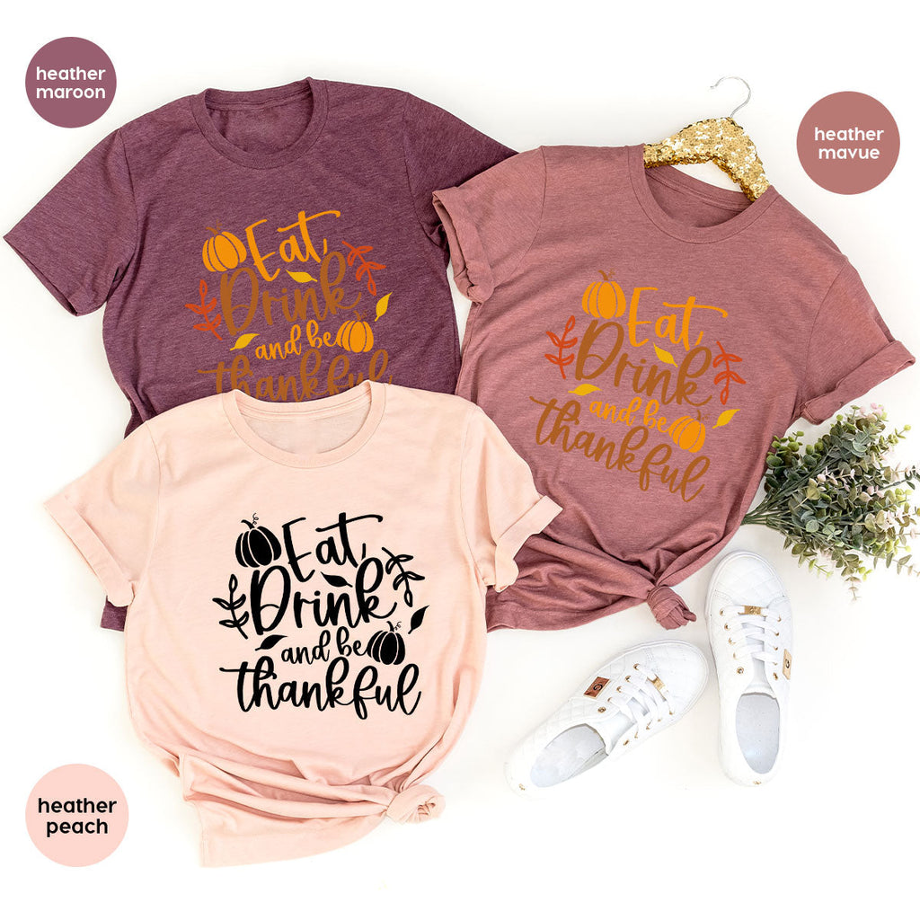Cute Pumpkin T-Shirt, Fall Graphic Tees, Thankful Gifts product image 67