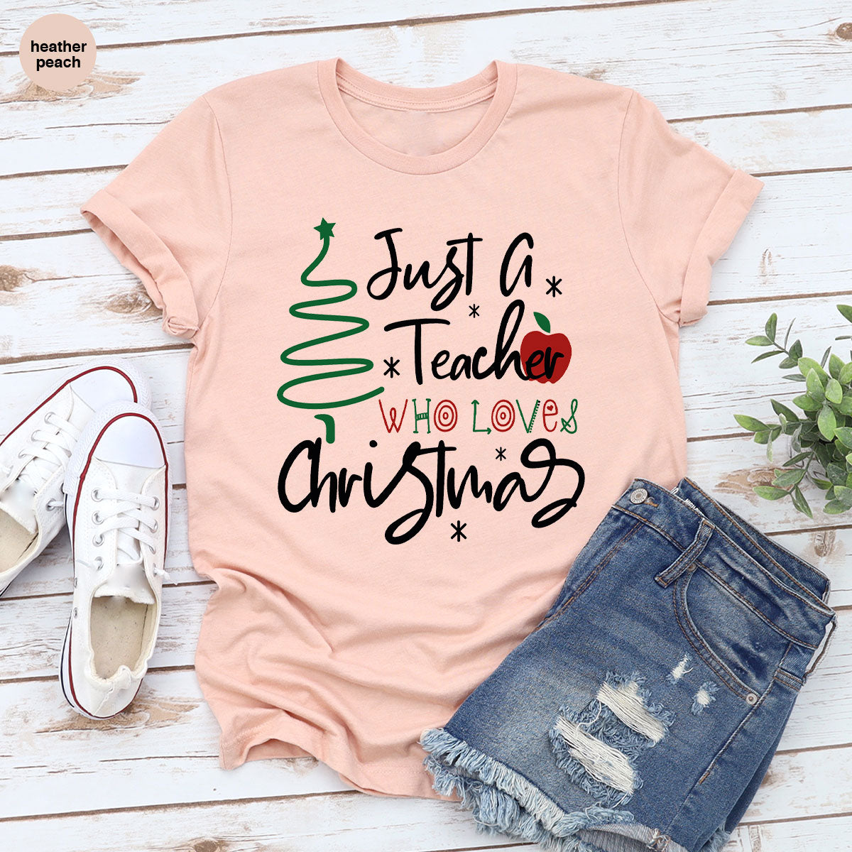 2023 Christmas Love Shirt, Just A Teach Who Loves Tee, Xmas product image 32