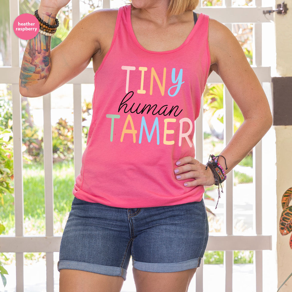 Teacher Shirt, Tiny Human Tamer, Kindergarten Preschool product image 125