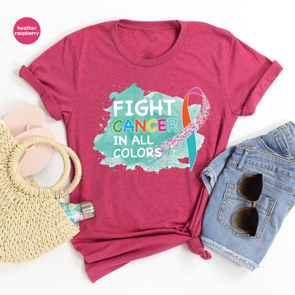 Fight Against Cancer Shirt, Warrior T-Shirt, With All Colors product image 40