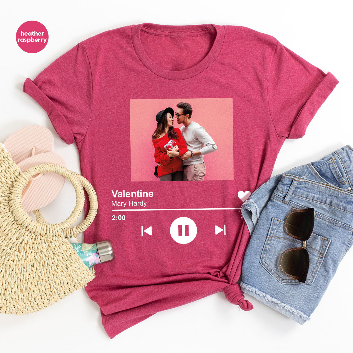 Custom Photo Valentine's Day Shirt, Personalized Gift product image 1