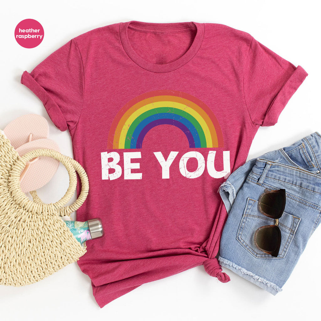Rainbow T-Shirt, Be You Shirt, LGBT Pride product image 42