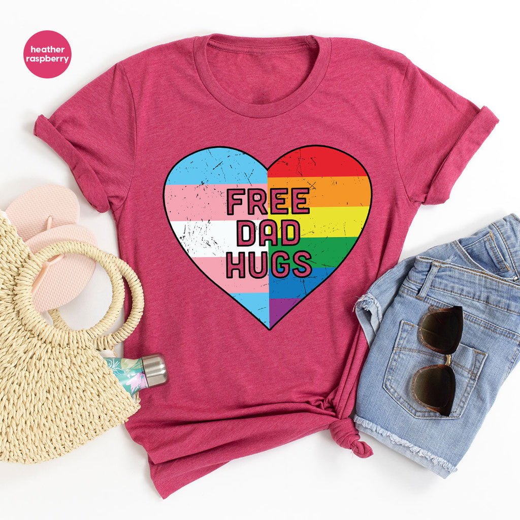 Free Dad Hugs Shirt, LGBT Pride T-Shirt product image 48