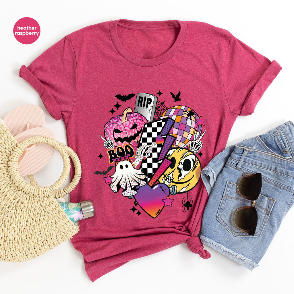 Halloween Shirt, Gifts, Spooky Season Pumpkin Graphic Tees product image 94