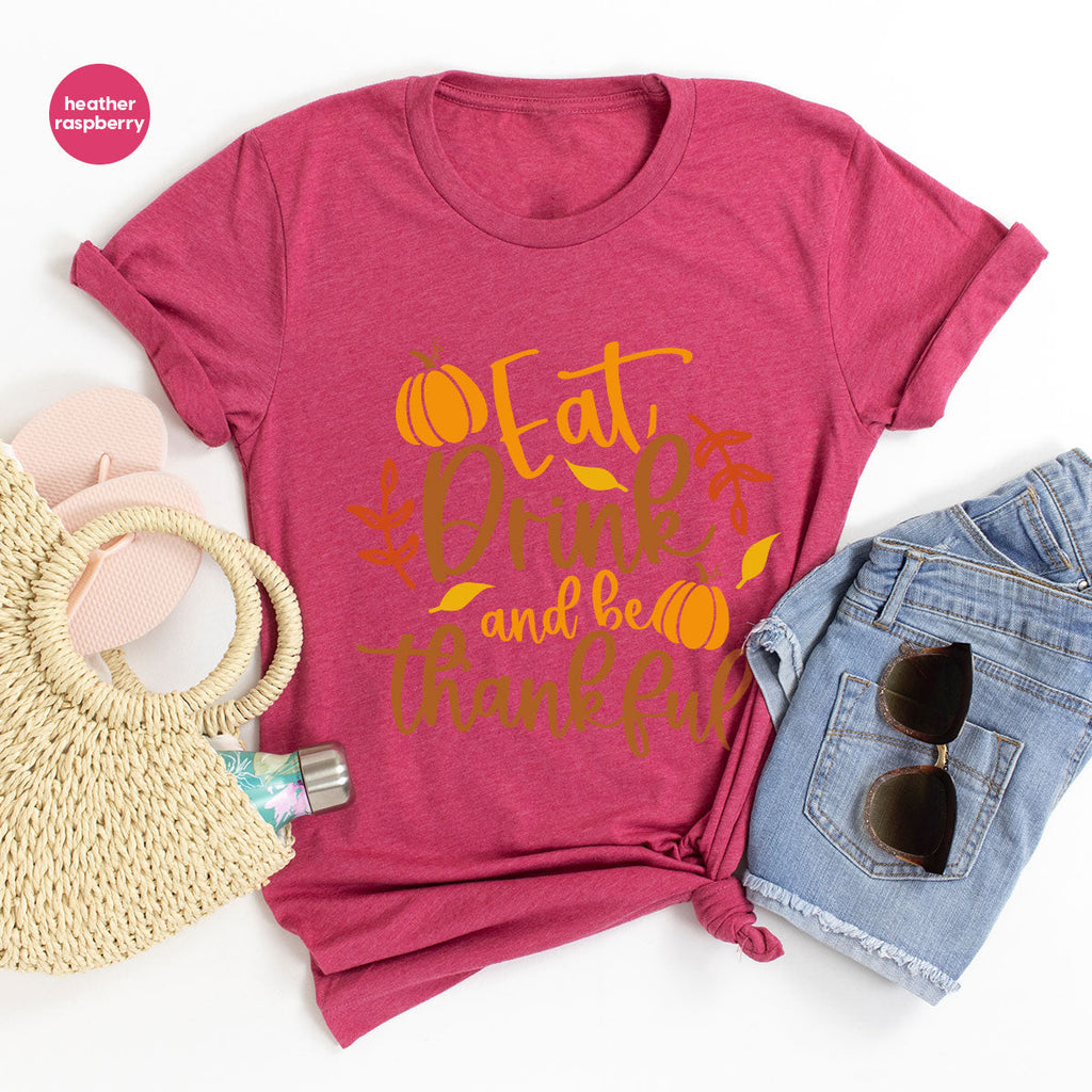 Cute Pumpkin T-Shirt, Fall Graphic Tees, Thankful Gifts product image 69